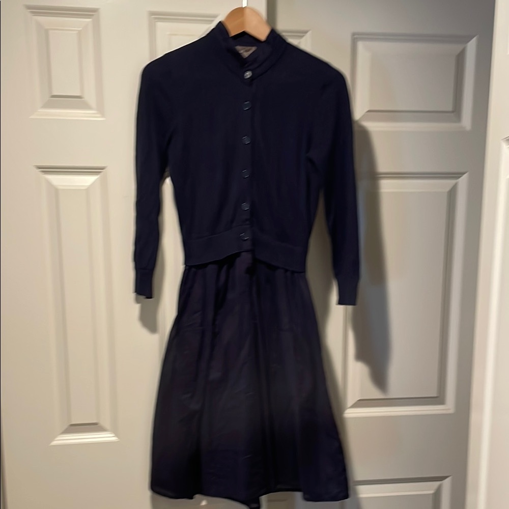 Elegant Navy Blue Women's Dress